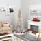 7ft. Pre-Lit Flocked Pencil Artificial Christmas Tree with Clear LED Lights
